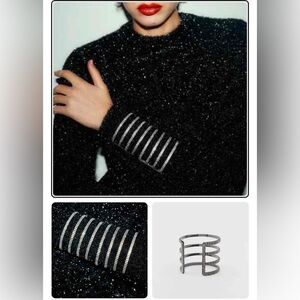 Brand New Zara 2 rhinestone set bangles Bracelets